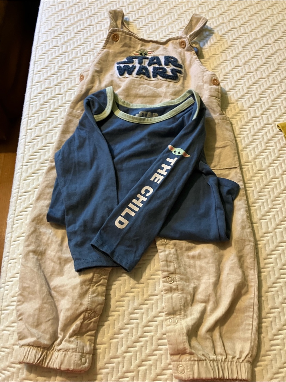 Star Wars Baby Romper Set - Beige & blue
